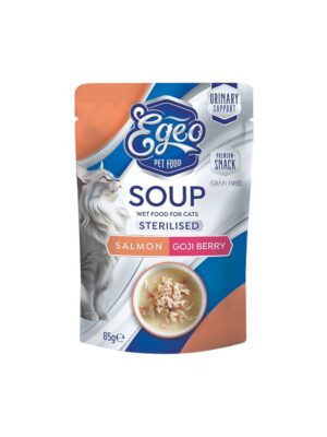 ΣΟΥΠΑ ΓΑΤΑΣ EGEO EG512 CAT SOUP STERILIZED ΣΟΛΟΜΟΣ-GOJI BERRY 85gr
