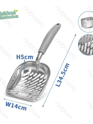 ΑΝΟΞΕΙΔΩΤΟ ΦΤΥΑΡΙ ΑΜΜΟΥ ΓΑΤΑΣ NOBLEZA 131303 ALUMINIUM CAT LITTER SCOOP 34.4x14x5cm