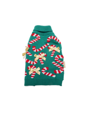 ΧΡΙΣΤΟΥΓΕΝΝΙΑΤΙΚΟ ΠΟΥΛΟΒΕΡ ΣΚΥΛΟΥ BEEZTEES 2400198 CHRISTMAS SWEATER ΠΡΑΣΙΝΟ M 33cm