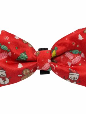 ΧΡΙΣΤΟΥΓΕΝΝΙΑΤΙΚΟ ΠΑΠΙΓΙΟΝ LED ΣΚΥΛΟΥ NOBBY 52157 XMAS BOW TIE FLASHING ΚΟΚΚΙΝΟ10x6cm