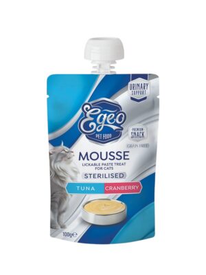 ΛΙΧΟΥΔΙΑ ΓΑΤΑΣ EGEO CAT EG501 MOUSE STERILISED ΤΟΝΟΣ-CRANBERRY 100g