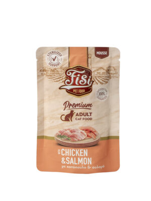 ΥΓΡΗ ΤΡΟΦΗ ΜΟΥΣ ΓΑΤΑΣ FISI FS777 MOUSE CAT ADULT ΚΟΤΟΠΟΥΛΟ&ΣΟΛΩΜΟ 80g