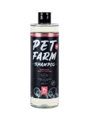 ΣΑΜΠΟΥΑΝ ΣΚΥΛΟΥ PQP PET FARM 300-301 SHAMPOO&CONDIOTIONER BUBBLE GUM 625ml