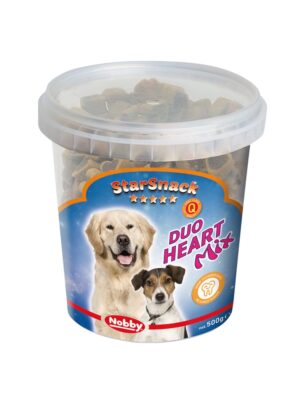 ΛΙΧΟΥΔΙΕΣ ΣΚΥΛΟΥ ΝΟΒΒΥ 69734 STARSNACK BUCKET DUO HEART MIX 500g