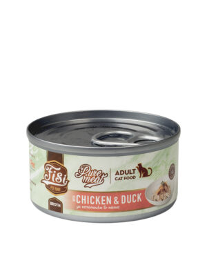 ΚΟΝΣΕΡΒΑ ΓΑΤΑΣ FISI FS761 PURE MEAT CAT ADULT ΚΟΤΟΠΟΥΛΟ&ΠΑΠΙΑ 80g