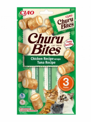 ΛΙΧΟΥΔΙΑ ΓΑΤΑΣ INABA IN721 CHURU BITES CAT TREAT CHICKEN-TUNA 3x10g