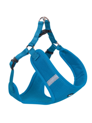 ΣΑΜΑΡΑΚΙ ΣΚΥΛΩΝ NOBBY 80627-32 ANATOMIC HARNESS MESH REFLECT L 58-69cm/54cm 20mm ΜΠΛΕ