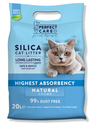 ΑΜΜΟΣ ΣΙΛΙΚΟΝΗΣ ΚΡΥΣΤΑΛΛΙΚΗ PERFECT CARE 90640 CAT SILICA LITTER NATURAL 20L