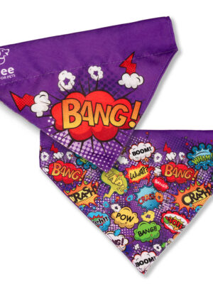 ΜΠΑΝΤΑΝΑ ΣΚΥΛΟΥ ΙΜΑΝΤΑ GLEE GL021 PURPLE BOOM XS/S 15.5x13x3.3cm