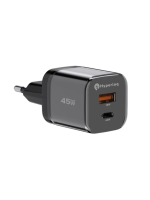 ΦΟΡΤΙΣΤΗΣ HYPERLOQ NEOCHARGER 45W ΜΑΥΡΟ