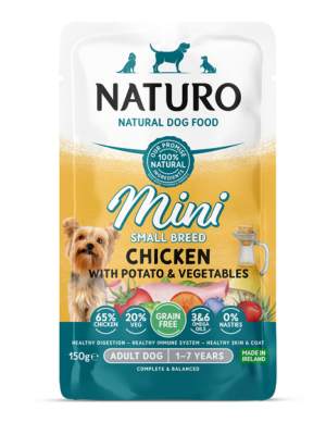 ΥΓΡΗ ΤΡΟΦΗ ΣΚΥΛΟΥ NATURO NA-0108 ADULT DOG MINI GF CHICKEN 150g