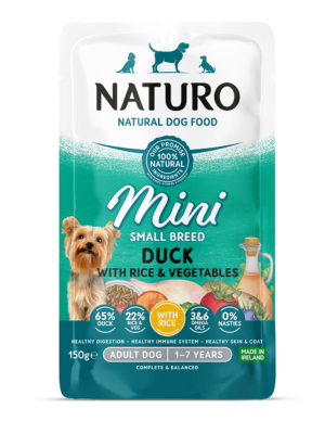 ΥΓΡΗ ΤΡΟΦΗ ΣΚΥΛΟΥ NATURO NA-0208 ADULT DOG MINI DUCK 150g