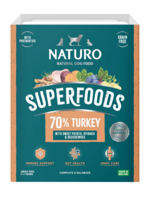 ΜΑΓΕΙΡΕΥΤΗ ΤΡΟΦΗ ΣΚΥΛΟΥ NATURO SUPER TRAY NA-1107 ADULT DOG TURKEY 400g