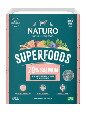 ΜΑΓΕΙΡΕΥΤΗ ΤΡΟΦΗ ΣΚΥΛΟΥ NATURO SUPER TRAY NA-1207 ADULT DOG SALMON 400g