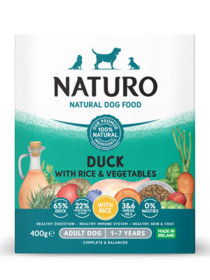 ΜΑΓΕΙΡΕΥΤΗ ΤΡΟΦΗ ΣΚΥΛΟΥ NATURO TRAY NA-4108 ADULT DOG DUCK 400g