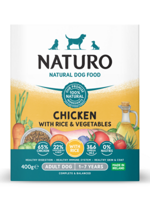 ΜΑΓΕΙΡΕΥΤΗ ΤΡΟΦΗ ΣΚΥΛΟΥ NATURO TRAY NA-4208 ADULT DOG GF CHICKEN 400g