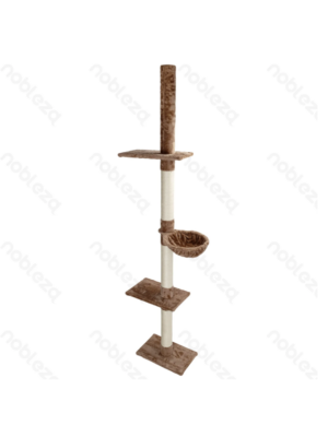 ΟΝΥΧΟΔΡΟΜΙΟ NOBLEZA 196746 TOWERING CAT TREE 48x38x2.85cm ΜΠΕΖ-ΚΑΦΕ