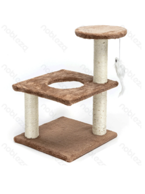 ΟΝΥΧΟΔΡΟΜΙΟ NOBLEZA 196999 CAT TREE 35x35x44,5cm ΜΠΕΖ-ΚΑΦΕ