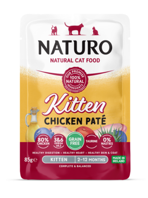 ΥΓΡΗ ΤΡΟΦΗ ΓΑΤΑΣ NATURO CAT NA0112 KITTEN GF CHICKEN PATE 85g