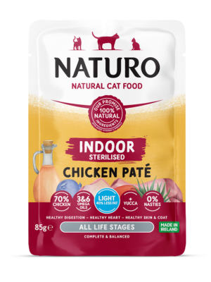 ΥΓΡΗ ΤΡΟΦΗ ΓΑΤΑΣ NATURO CAT NA0912 STERILISED GF CHICKEN PATE 85g