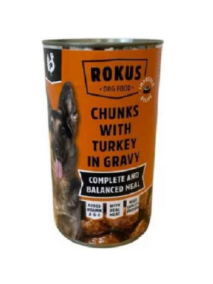 ΚΟΝΣΕΡΒΑ ΣΚΥΛΟΥ ROKUS DOG ΓΑΛΟΠΟΥΛΑ 1240g