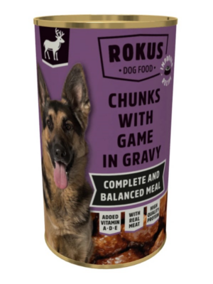 ΚΟΝΣΕΡΒΑ ΣΚΥΛΟΥ ROKUS DOG ΕΛΑΦΙ 1240g