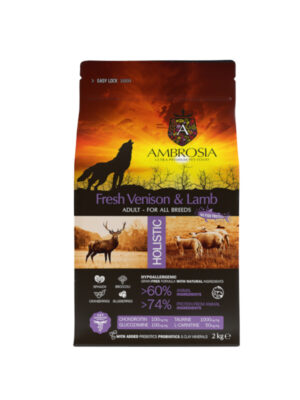 ΣΚΥΛΟΤΡΟΦΗ AMBROSIA GF ADULT VENISON&LAMB 12kg