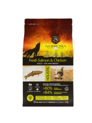 ΣΚΥΛΟΤΡΟΦΗ AMBROSIA GF ADULT MINI CHICKEN&SALMON 6kg